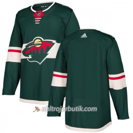 Män Ishockey Minnesota Wild Tröja Blank Adidas 2017-2018 Grön Authentic
